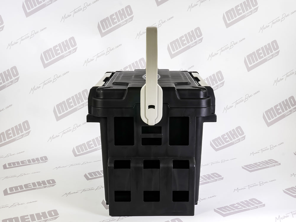 bucket top tackle box Meiho Bucket Mouth 5000 Black Tackle Box
