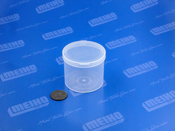 Small Round Plastic Fishing Fly Storage Container 