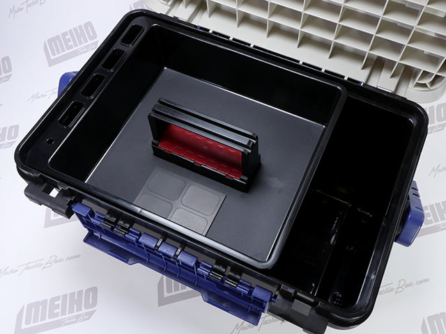 black box for fishing Meiho Bucket Mouth 9000 Black Tackle Box