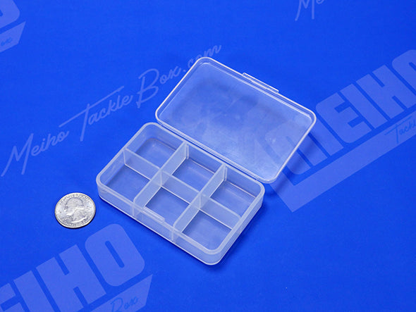 Square Plastic Container With 6 Compartments