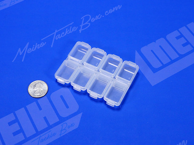 clear tackle box 1 8 clear polycarbonate Meiho FB-8 Rectangle Case