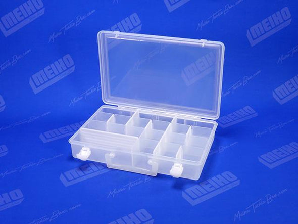 Hinged Lid Plastic Case With Various Compartments