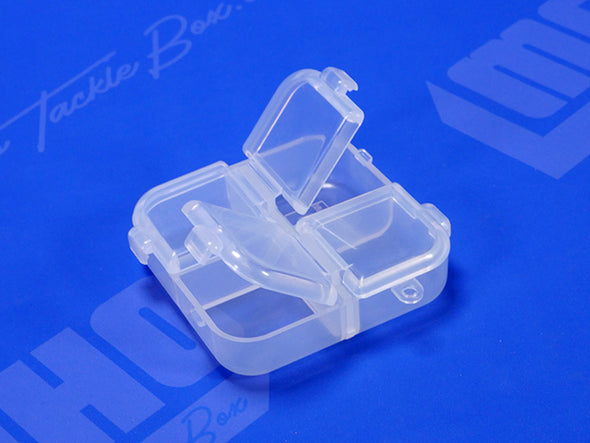 Four Compartment Container With Individual Hinged Lids