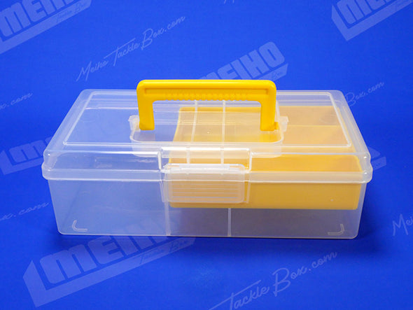 Plastic Tackle Box With Closing Latch and Carrying Handle