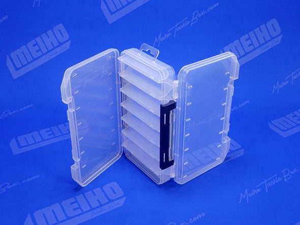 Two Hinged Lids On Reversible 100 Plastic Case