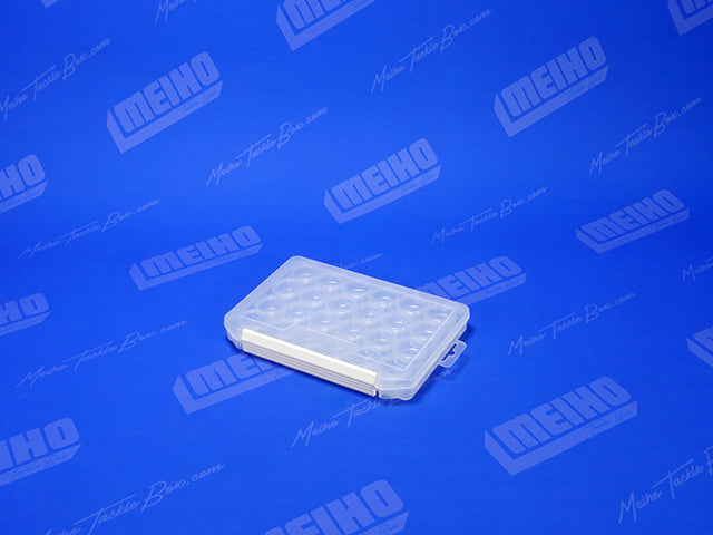 flat tackle box Meiho Round Flat 24P (SS) Case