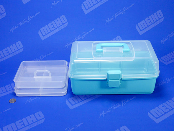 Plastic Tackle Box With Handle and Removable Tray