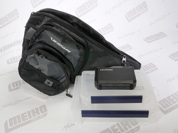 Meiho Backpack With 3 Fishing Compartment Cases Included