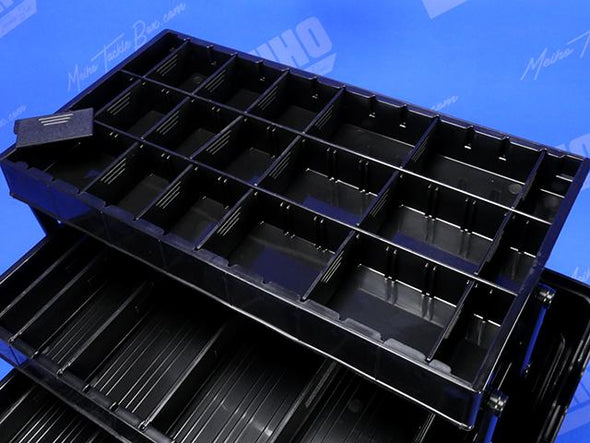 18 Removable Plastic Dividers In Top Tray Level