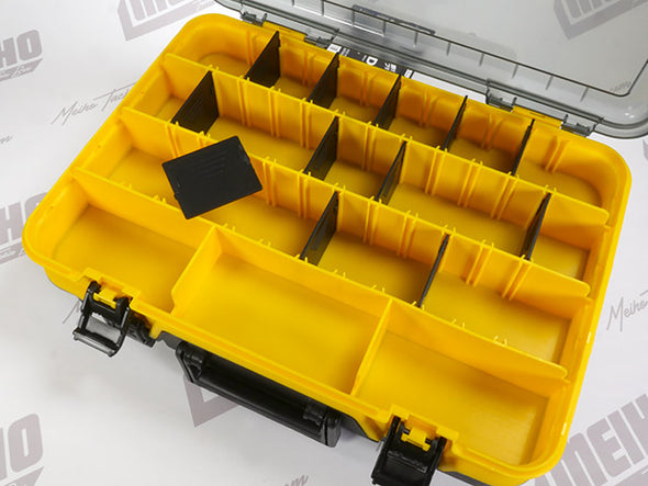 12 Removable Plastic Dividers In Top Lid Storage Area